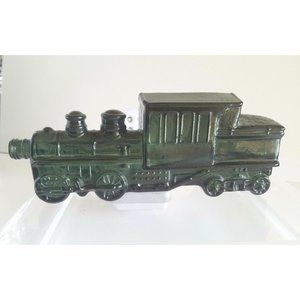 Vintage Avon 1876 Train Glass Bottle Brisk Spice After Shave 5 fl.oz Green